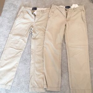 2 pair American Eagle khaki pants